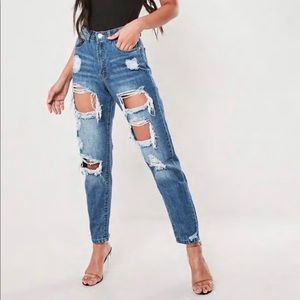 Missguided Riot Ripped Jeans NWT